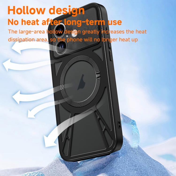 Silicone Cooling Hollow Metal MagSafe Phone Case Apple Accessories engsil5703 More iPhone Cases - APEXEL INDIA - Mobile Lens - Mobile Camera Lens - Cellphone Accessories - Phone Lens - Smartphone Lens