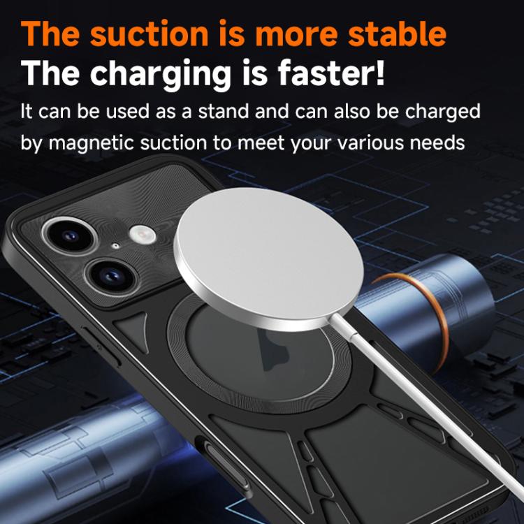 Silicone Cooling Hollow Metal MagSafe Phone Case Apple Accessories engsil5703 More iPhone Cases - APEXEL INDIA - Mobile Lens - Mobile Camera Lens - Cellphone Accessories - Phone Lens - Smartphone Lens