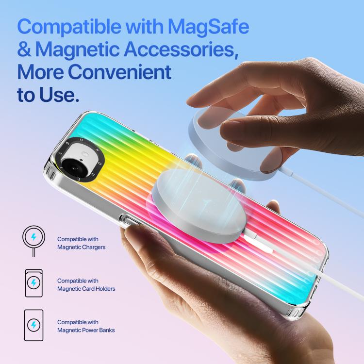 DUX DUCIS ZEST Series Colorful Gradient MagSafe Magnetic Phone Case, For iPhone 16e, For iPhone 16 Pro Max, For iPhone 16 Pro Apple Accessories engdux5445 iPhone 16e - DUX DUCIS - Mobile Lens - Mobile Camera Lens - Cellphone Accessories - Phone Lens - Smartphone Lens