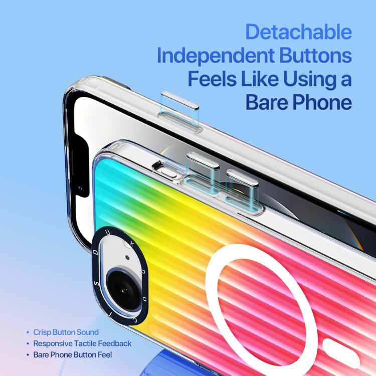 DUX DUCIS ZEST Series Colorful Gradient MagSafe Magnetic Phone Case, For iPhone 16e, For iPhone 16 Pro Max, For iPhone 16 Pro Apple Accessories engdux5445 iPhone 16e - DUX DUCIS - Mobile Lens - Mobile Camera Lens - Cellphone Accessories - Phone Lens - Smartphone Lens