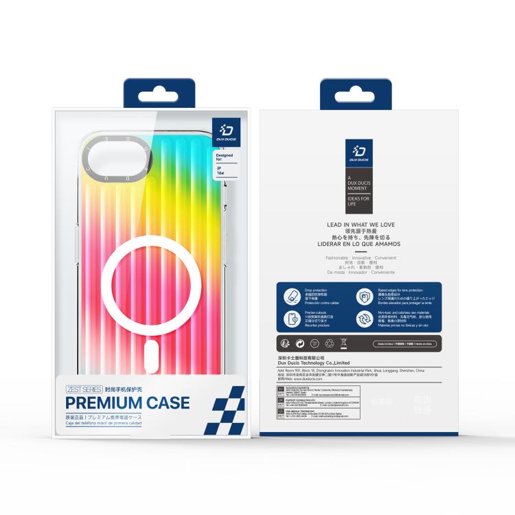 DUX DUCIS ZEST Series Colorful Gradient MagSafe Magnetic Phone Case, For iPhone 16e, For iPhone 16 Pro Max, For iPhone 16 Pro Apple Accessories engdux5445 iPhone 16e - DUX DUCIS - Mobile Lens - Mobile Camera Lens - Cellphone Accessories - Phone Lens - Smartphone Lens