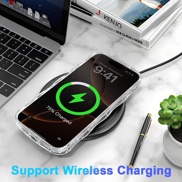 Wave Glitter MagSafe Magnetic TPU Phone Case, For iPhone 16 Pro Max, For iPhone 16 Pro, For iPhone 16 Plus, For iPhone 16 Apple Accessories engwav5478 iPhone 16 Pro Max - APEXEL INDIA - Mobile Lens - Mobile Camera Lens - Cellphone Accessories - Phone Lens - Smartphone Lens