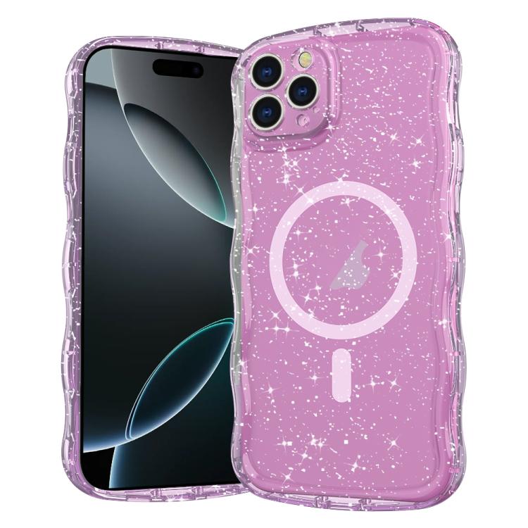Wave Glitter MagSafe Magnetic TPU Phone Case, For iPhone 16 Pro Max, For iPhone 16 Pro, For iPhone 16 Plus, For iPhone 16 Apple Accessories engwav5478 iPhone 16 Pro Max - APEXEL INDIA - Mobile Lens - Mobile Camera Lens - Cellphone Accessories - Phone Lens - Smartphone Lens