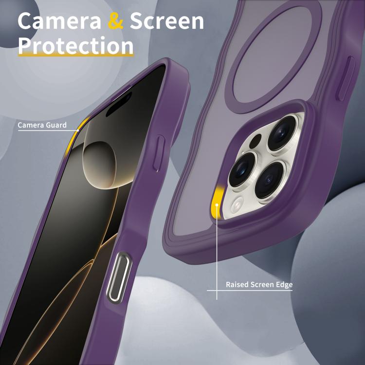 Skin Feel Wave Texture MagSafe Phone Case, For iPhone 12 Pro Max, For iPhone 12 Pro Apple Accessories engski5507 More iPhone Cases - APEXEL INDIA - Mobile Lens - Mobile Camera Lens - Cellphone Accessories - Phone Lens - Smartphone Lens