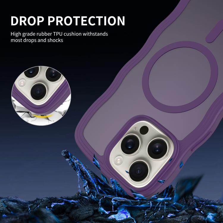 Skin Feel Wave Texture MagSafe Phone Case, For iPhone 12 Pro Max, For iPhone 12 Pro Apple Accessories engski5507 More iPhone Cases - APEXEL INDIA - Mobile Lens - Mobile Camera Lens - Cellphone Accessories - Phone Lens - Smartphone Lens