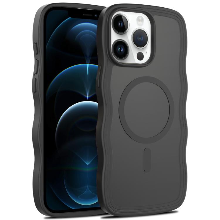 Skin Feel Wave Texture MagSafe Phone Case, For iPhone 12 Pro Max, For iPhone 12 Pro Apple Accessories engski5507 More iPhone Cases - APEXEL INDIA - Mobile Lens - Mobile Camera Lens - Cellphone Accessories - Phone Lens - Smartphone Lens
