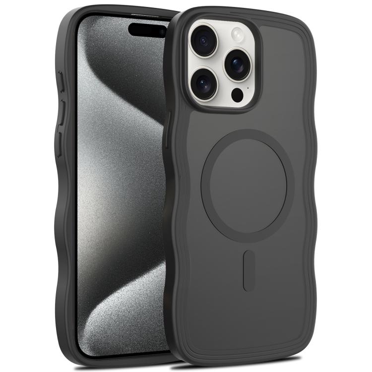 Skin Feel Wave Texture MagSafe Phone Case, For iPhone 16, For iPhone 15 Pro Max, For iPhone 15 Pro, For iPhone 15 Plus Apple Accessories engski5503 iPhone 16 - APEXEL INDIA - Mobile Lens - Mobile Camera Lens - Cellphone Accessories - Phone Lens - Smartphone Lens