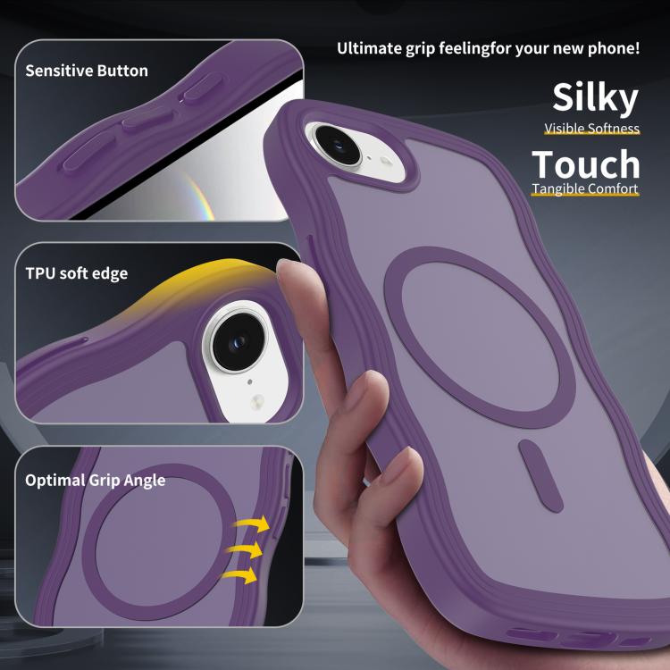 Skin Feel Wave Texture MagSafe Phone Case, For iPhone 16e, For iPhone 16 Pro Max, For iPhone 16 Pro, For iPhone 16 Plus Apple Accessories engski5433 iPhone 16e - APEXEL INDIA - Mobile Lens - Mobile Camera Lens - Cellphone Accessories - Phone Lens - Smartphone Lens