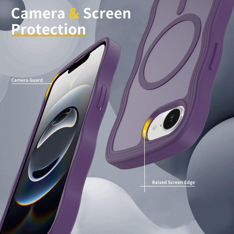 Skin Feel Wave Texture MagSafe Phone Case, For iPhone 16e, For iPhone 16 Pro Max, For iPhone 16 Pro, For iPhone 16 Plus Apple Accessories engski5433 iPhone 16e - APEXEL INDIA - Mobile Lens - Mobile Camera Lens - Cellphone Accessories - Phone Lens - Smartphone Lens