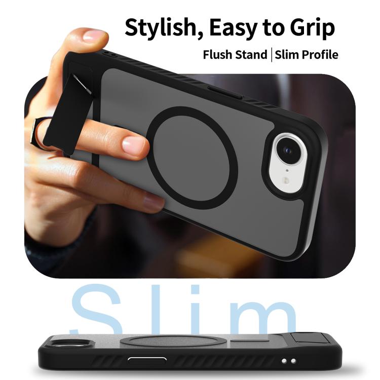 Frosted Holder PC Hybrid TPU MagSafe Phone Case, For iPhone 16e, For iPhone 16 Pro Max, For iPhone 16 Pro, For iPhone 16 Plus Apple Accessories engfro5521 iPhone 16e - APEXEL INDIA - Mobile Lens - Mobile Camera Lens - Cellphone Accessories - Phone Lens - Smartphone Lens