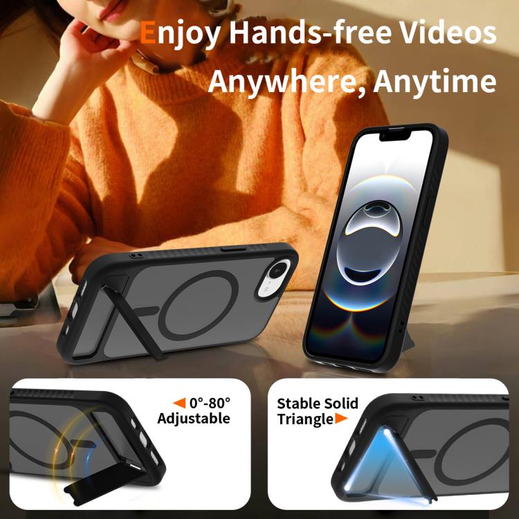 Frosted Holder PC Hybrid TPU MagSafe Phone Case, For iPhone 16e, For iPhone 16 Pro Max, For iPhone 16 Pro, For iPhone 16 Plus Apple Accessories engfro5521 iPhone 16e - APEXEL INDIA - Mobile Lens - Mobile Camera Lens - Cellphone Accessories - Phone Lens - Smartphone Lens