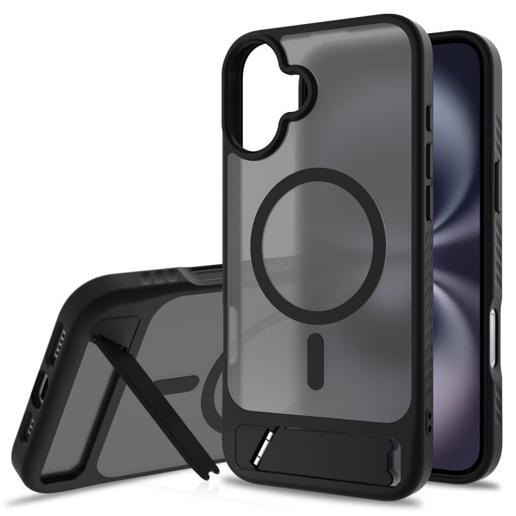 Frosted Holder PC Hybrid TPU MagSafe Phone Case, For iPhone 16e, For iPhone 16 Pro Max, For iPhone 16 Pro, For iPhone 16 Plus Apple Accessories engfro5521 iPhone 16e - APEXEL INDIA - Mobile Lens - Mobile Camera Lens - Cellphone Accessories - Phone Lens - Smartphone Lens