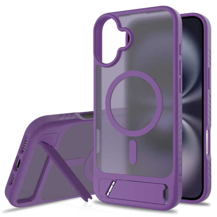 Frosted Holder PC Hybrid TPU MagSafe Phone Case, For iPhone 16e, For iPhone 16 Pro Max, For iPhone 16 Pro, For iPhone 16 Plus Apple Accessories engfro5521 iPhone 16e - APEXEL INDIA - Mobile Lens - Mobile Camera Lens - Cellphone Accessories - Phone Lens - Smartphone Lens