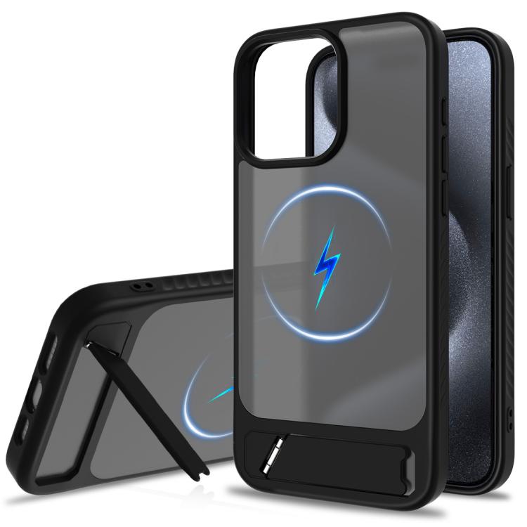 Frosted Holder PC Hybrid TPU MagSafe Phone Case, For iPhone 15, For iPhone 14 Plus, For iPhone 14, For iPhone 14 Pro Apple Accessories engfro5455 iPhone 15 - APEXEL INDIA - Mobile Lens - Mobile Camera Lens - Cellphone Accessories - Phone Lens - Smartphone Lens