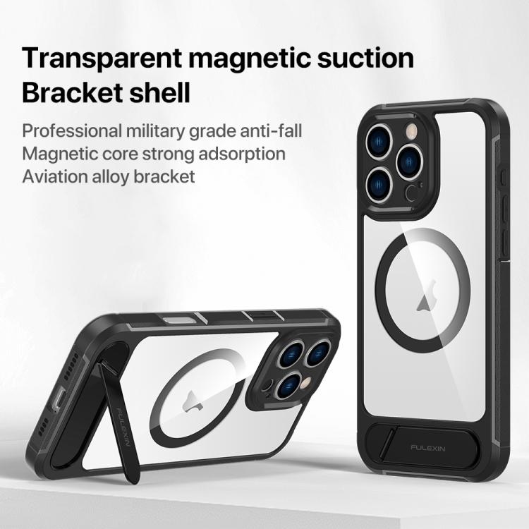 FULEXIN L1 Series Transparent MagSafe Holder Phone Case, For iPhone 14, For iPhone 14 Pro, For iPhone 14 Pro Max Apple Accessories engful5459 iPhone 14 - APEXEL INDIA - Mobile Lens - Mobile Camera Lens - Cellphone Accessories - Phone Lens - Smartphone Lens