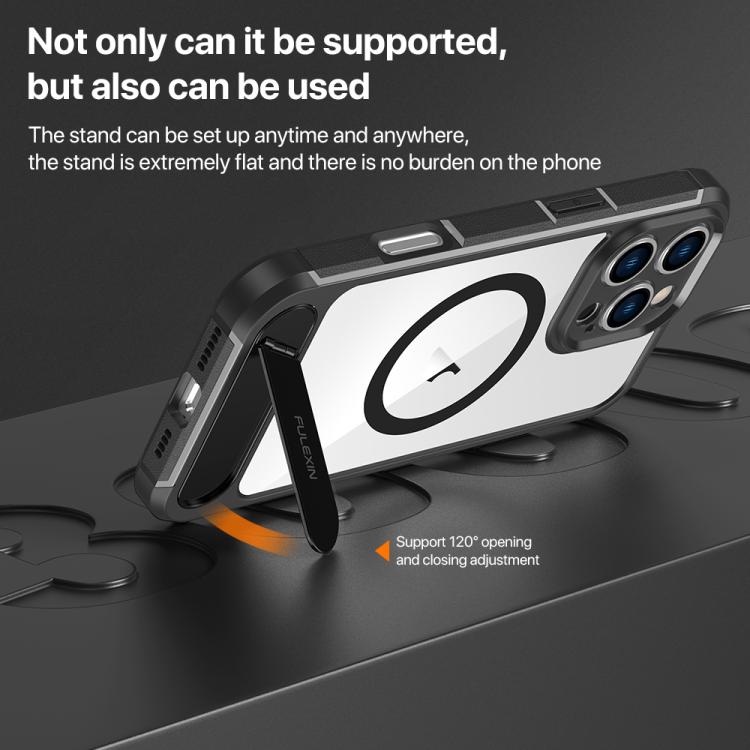 FULEXIN L1 Series Transparent MagSafe Holder Phone Case, For iPhone 14, For iPhone 14 Pro, For iPhone 14 Pro Max Apple Accessories engful5459 iPhone 14 - APEXEL INDIA - Mobile Lens - Mobile Camera Lens - Cellphone Accessories - Phone Lens - Smartphone Lens
