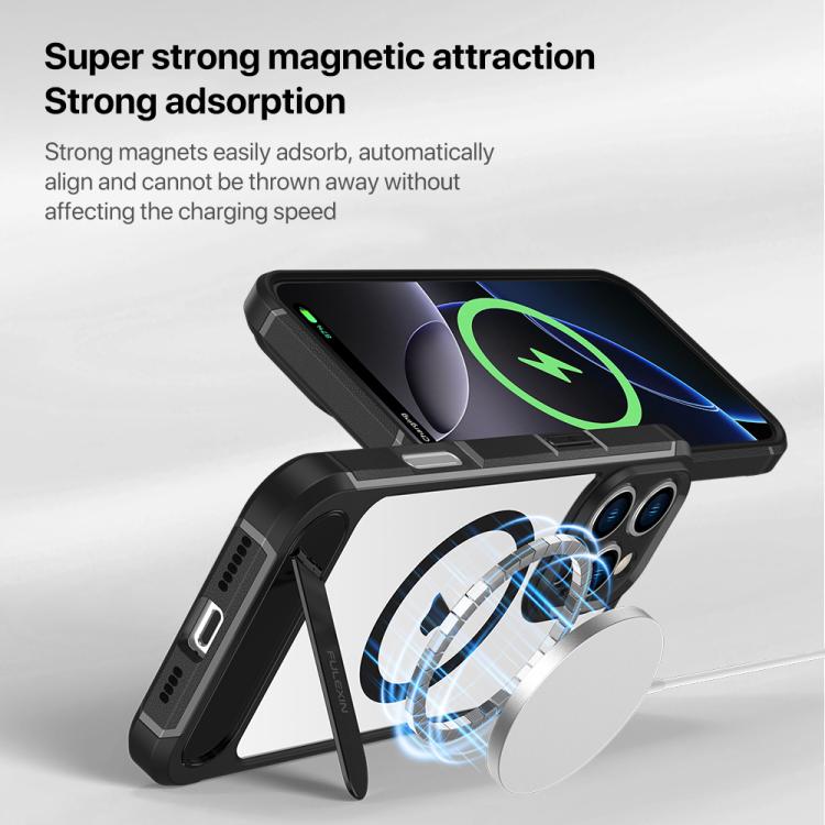 FULEXIN L1 Series Transparent MagSafe Holder Phone Case, For iPhone 16 Pro Max, For iPhone 16 Pro, For iPhone 16, For iPhone 15 Pro Max, For iPhone 15 Pro, For iPhone 15 Apple Accessories engful5525 iPhone 16 Pro Max - APEXEL INDIA - Mobile Lens - Mobile Camera Lens - Cellphone Accessories - Phone Lens - Smartphone Lens