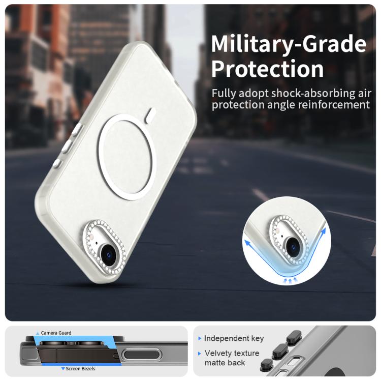 Candy Diamond Magsafe Frosted PC Hybrid TPU Phone Case, For iPhone 16e, For iPhone 16 Pro, For iPhone 15 Pro Max, For iPhone 15 Pro Apple Accessories engcan5541 iPhone 16e - APEXEL INDIA - Mobile Lens - Mobile Camera Lens - Cellphone Accessories - Phone Lens - Smartphone Lens