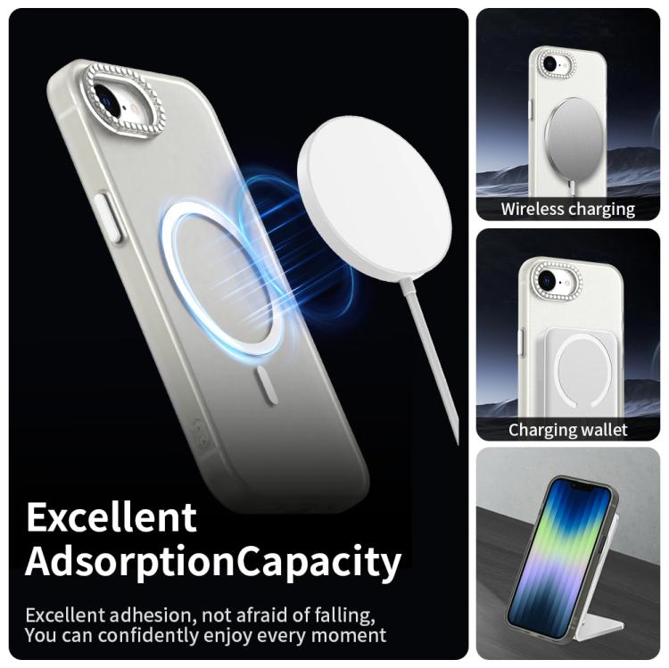 Candy Diamond Magsafe Frosted PC Hybrid TPU Phone Case, For iPhone 16e, For iPhone 16 Pro, For iPhone 15 Pro Max, For iPhone 15 Pro Apple Accessories engcan5541 iPhone 16e - APEXEL INDIA - Mobile Lens - Mobile Camera Lens - Cellphone Accessories - Phone Lens - Smartphone Lens