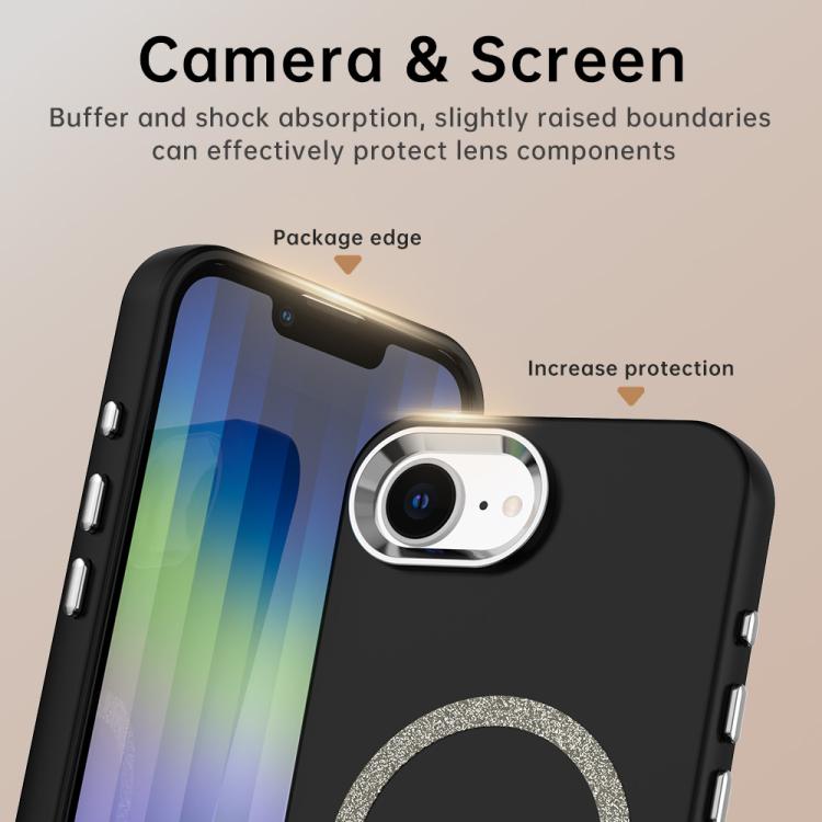 Glitter Series Magsafe PC Hybrid TPU Phone Case, For iPhone 16e, For iPhone 16 Pro Max, For iPhone 16 Pro, For iPhone 16 Plus, For iPhone 16, For iPhone 15 Pro Max Apple Accessories enggli5485 iPhone 16e - APEXEL INDIA - Mobile Lens - Mobile Camera Lens - Cellphone Accessories - Phone Lens - Smartphone Lens