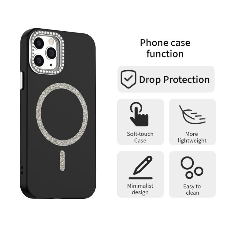 Glitter Rhinestones Series Magsafe PC Hybrid TPU Phone Case, For iPhone 11 Pro Max, For iPhone 11, For iPhone 11 Pro Apple Accessories enggli5559 More iPhone Cases - APEXEL INDIA - Mobile Lens - Mobile Camera Lens - Cellphone Accessories - Phone Lens - Smartphone Lens