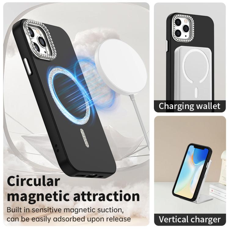 Glitter Rhinestones Series Magsafe PC Hybrid TPU Phone Case, For iPhone 11 Pro Max, For iPhone 11, For iPhone 11 Pro Apple Accessories enggli5559 More iPhone Cases - APEXEL INDIA - Mobile Lens - Mobile Camera Lens - Cellphone Accessories - Phone Lens - Smartphone Lens