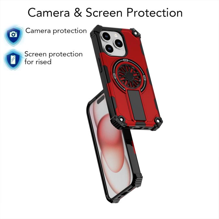 Shockproof Kickstand Metallic Shaft MagSafe Phone Case, For iPhone 15 Pro Max, For iPhone 15 Pro, For iPhone 15 Apple Accessories engsho5577 iPhone 15 Pro - APEXEL INDIA - Mobile Lens - Mobile Camera Lens - Cellphone Accessories - Phone Lens - Smartphone Lens