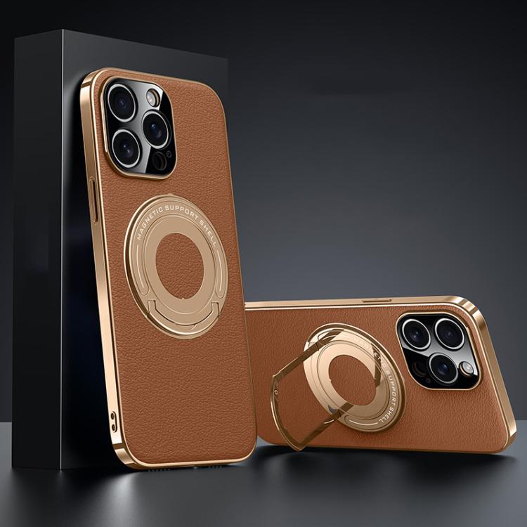 Plain Leather Hydric Metal Holder MagSafe Phone Case, For iPhone 16 Pro Max, For iPhone 16 Pro, For iPhone 16, For iPhone 15 Pro Max Apple Accessories engpla5579 iPhone 16 Pro Max - APEXEL INDIA - Mobile Lens - Mobile Camera Lens - Cellphone Accessories - Phone Lens - Smartphone Lens