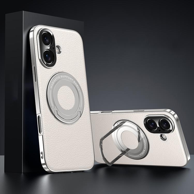 Plain Leather Hydric Metal Holder MagSafe Phone Case, For iPhone 16 Pro Max, For iPhone 16 Pro, For iPhone 16, For iPhone 15 Pro Max Apple Accessories engpla5579 iPhone 16 Pro Max - APEXEL INDIA - Mobile Lens - Mobile Camera Lens - Cellphone Accessories - Phone Lens - Smartphone Lens