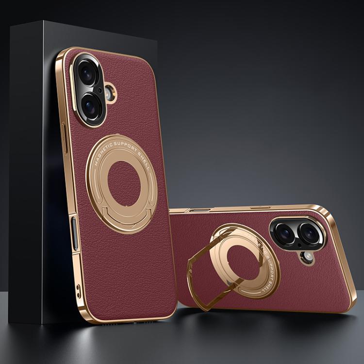 Plain Leather Hydric Metal Holder MagSafe Phone Case, For iPhone 16 Pro Max, For iPhone 16 Pro, For iPhone 16, For iPhone 15 Pro Max Apple Accessories engpla5579 iPhone 16 Pro Max - APEXEL INDIA - Mobile Lens - Mobile Camera Lens - Cellphone Accessories - Phone Lens - Smartphone Lens
