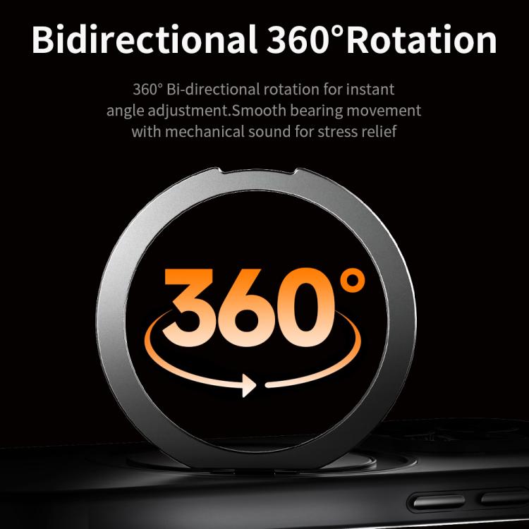 ROCK YouDun Series Skin Feel Rotating MagSafe Holder PC Hybrid TPU Phone Case, For iPhone 16 Pro Apple Accessories engroc5526 iPhone 16 Pro - ROCK - Mobile Lens - Mobile Camera Lens - Cellphone Accessories - Phone Lens - Smartphone Lens