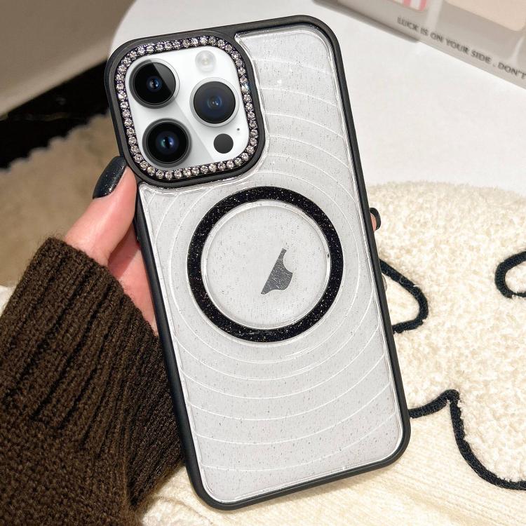 Diamond Lens Frame MagSafe Wave Texture Clear Phone Case, For iPhone 15 Pro, For iPhone 15, For iPhone 14, For iPhone 14 Pro Apple Accessories engdia5604 iPhone 15 Pro - APEXEL INDIA - Mobile Lens - Mobile Camera Lens - Cellphone Accessories - Phone Lens - Smartphone Lens