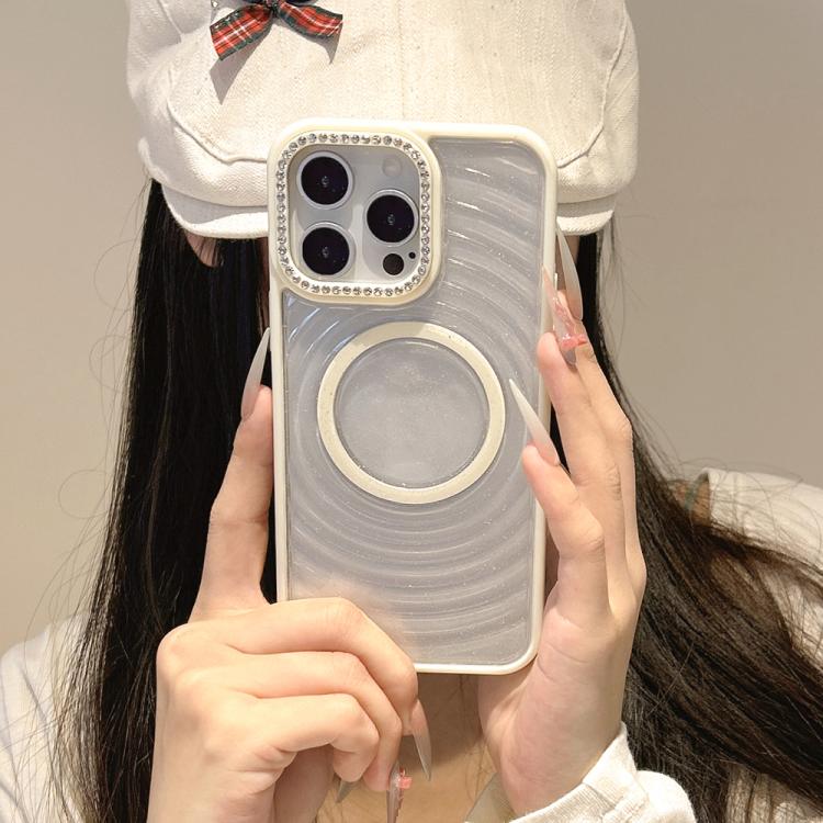 Diamond Lens Frame MagSafe Wave Texture Clear Phone Case, For iPhone 15 Pro, For iPhone 15, For iPhone 14, For iPhone 14 Pro Apple Accessories engdia5604 iPhone 15 Pro - APEXEL INDIA - Mobile Lens - Mobile Camera Lens - Cellphone Accessories - Phone Lens - Smartphone Lens