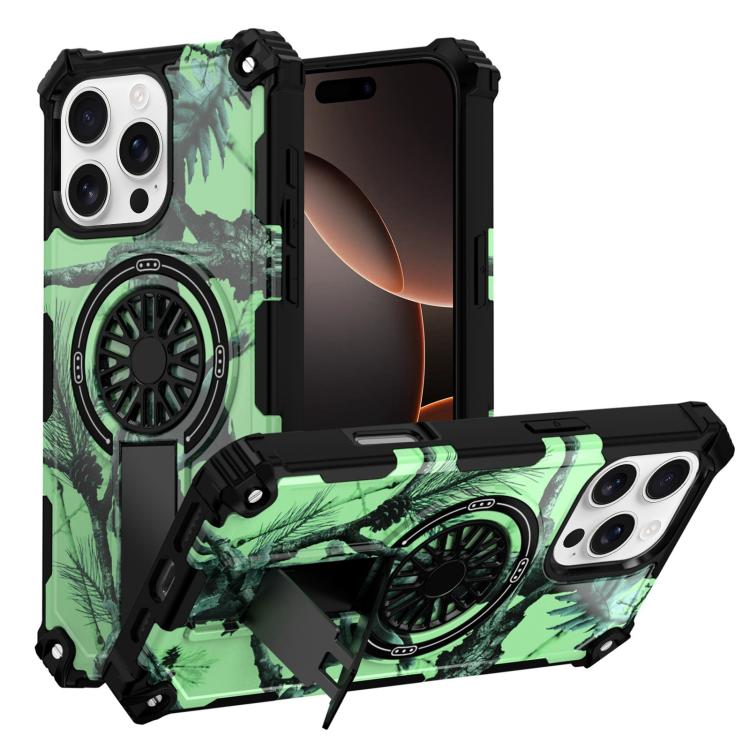 Camouflage Kickstand Rotating Shaft MagSafe Phone Case, For iPhone 16 Pro Max, For iPhone 16 Pro Apple Accessories engcam5610 iPhone 16 Pro Max - APEXEL INDIA - Mobile Lens - Mobile Camera Lens - Cellphone Accessories - Phone Lens - Smartphone Lens