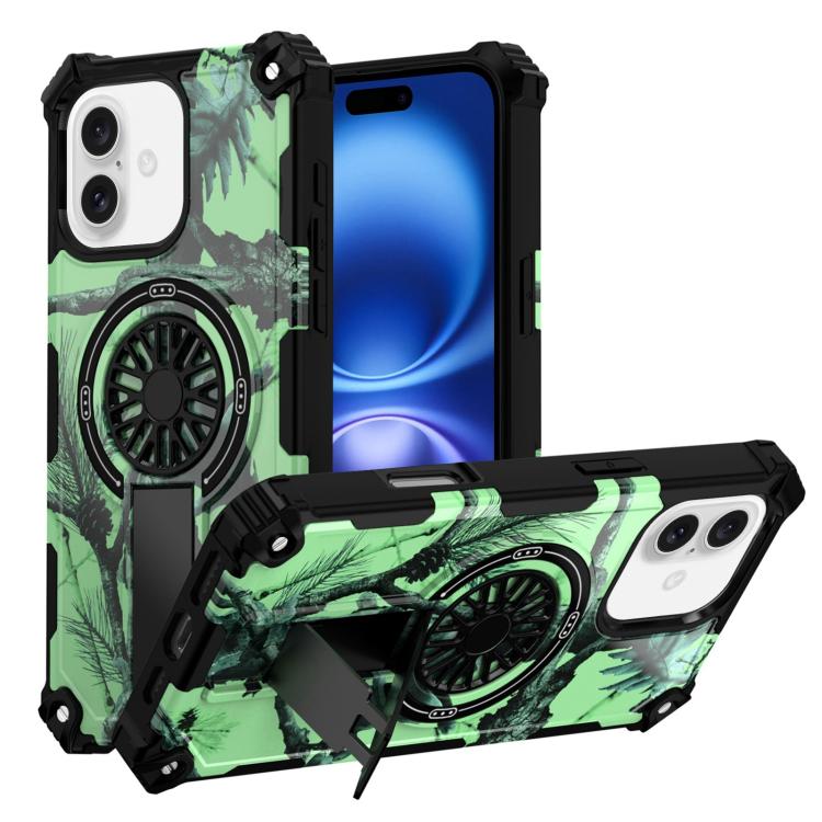 Camouflage Kickstand Rotating Shaft MagSafe Phone Case, For iPhone 16 Plus, For iPhone 16 Apple Accessories engcam5611 iPhone 16 Plus - APEXEL INDIA - Mobile Lens - Mobile Camera Lens - Cellphone Accessories - Phone Lens - Smartphone Lens