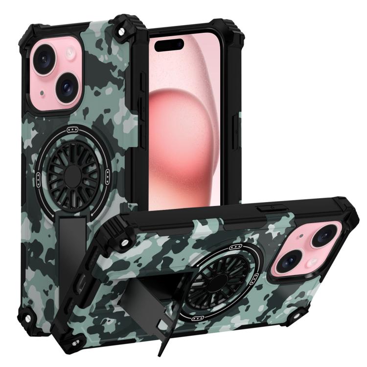 Camouflage Kickstand Rotating Shaft MagSafe Phone Case, For iPhone 15 Plus, For iPhone 15 Apple Accessories engcam5561 iPhone 15 Plus - APEXEL INDIA - Mobile Lens - Mobile Camera Lens - Cellphone Accessories - Phone Lens - Smartphone Lens