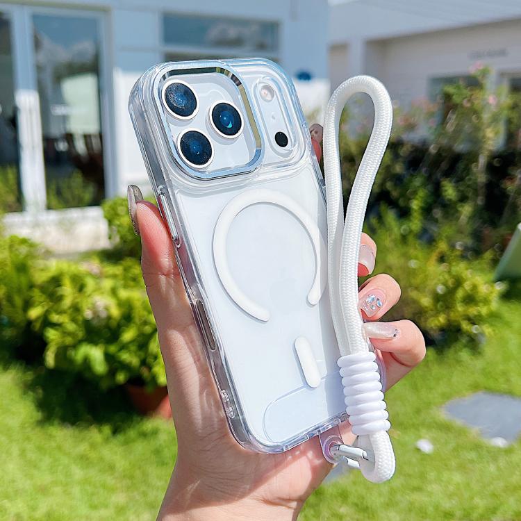 MagSafe Magnetic Clear Phone Case with Wrist Strap – APEXEL INDIA