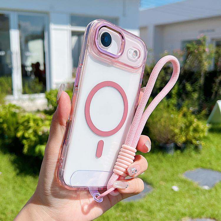 MagSafe Magnetic Clear Phone Case with Wrist Strap Apple Accessories engmag5886 iPhone 17 Pro Max iPhone 17 Pro Max Cases - APEXEL INDIA - Mobile Lens - Mobile Camera Lens - Cellphone Accessories - Phone Lens - Smartphone Lens