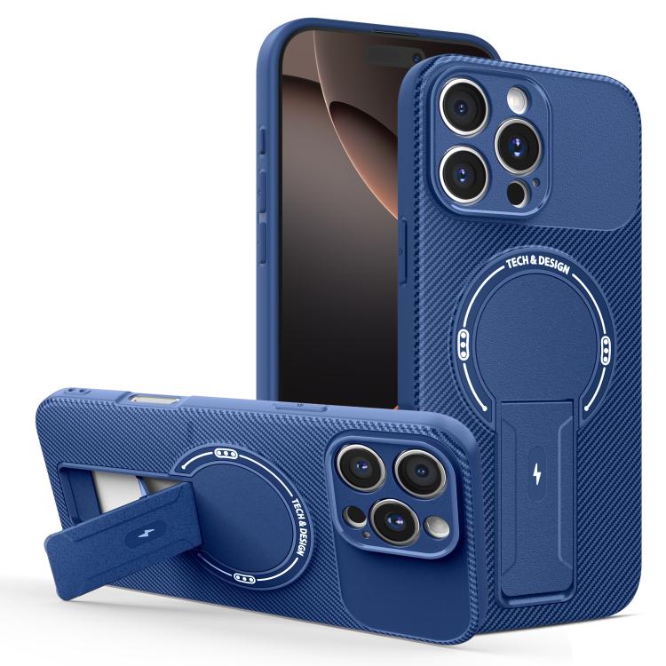Carbon Fiber Texture MagSafe Phone Case with Holder Apple Accessories engcar5828 iPhone 16 Pro Max iPhone 16 Pro Max Cases - APEXEL INDIA - Mobile Lens - Mobile Camera Lens - Cellphone Accessories - Phone Lens - Smartphone Lens