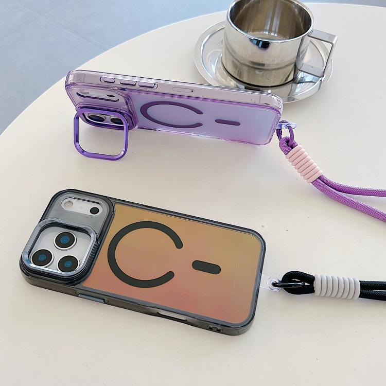 Gradient Discolor MagSafe Phone Case with Holder / Wrist Strap Apple Accessories enggra5832 iPhone 17 Pro Max iPhone 17 Pro Max Cases - APEXEL INDIA - Mobile Lens - Mobile Camera Lens - Cellphone Accessories - Phone Lens - Smartphone Lens
