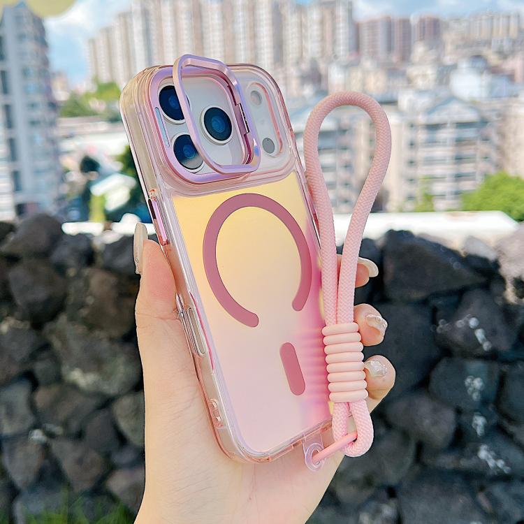 Gradient Discolor MagSafe Phone Case with Holder / Wrist Strap Apple Accessories enggra5832 iPhone 17 Pro Max iPhone 17 Pro Max Cases - APEXEL INDIA - Mobile Lens - Mobile Camera Lens - Cellphone Accessories - Phone Lens - Smartphone Lens