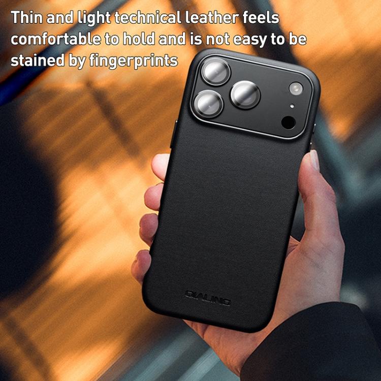 QIALINO Technology Leather MagSafe Phone Case Apple Accessories engqia5896 iPhone 17 Pro Max iPhone 17 Pro Max Cases QIALINO - QIALINO - Mobile Lens - Mobile Camera Lens - Cellphone Accessories - Phone Lens - Smartphone Lens