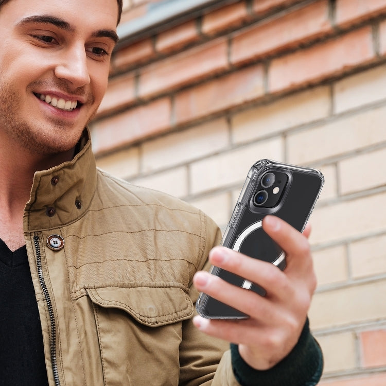 Magnetic Ring Clear Crystal Acrylic +TPU Four-corner Airbag Shockproof Case, For iPhone 12 Pro Max, For iPhone 12 / 12 Pro, For iPhone 12 mini Apple Accessories engmag3955 More iPhone Cases - APEXEL INDIA - Mobile Lens - Mobile Camera Lens - Cellphone Accessories - Phone Lens - Smartphone Lens