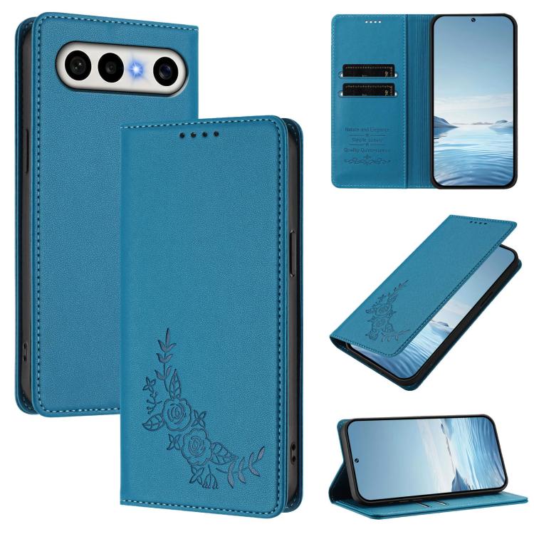 Peony Embossed Magnetic RFID Vegan Leather Phone Case, For vivo S50 Pro mini / X300 FE 5G Russia, For vivo Y27 4G / 5G 2023 Global