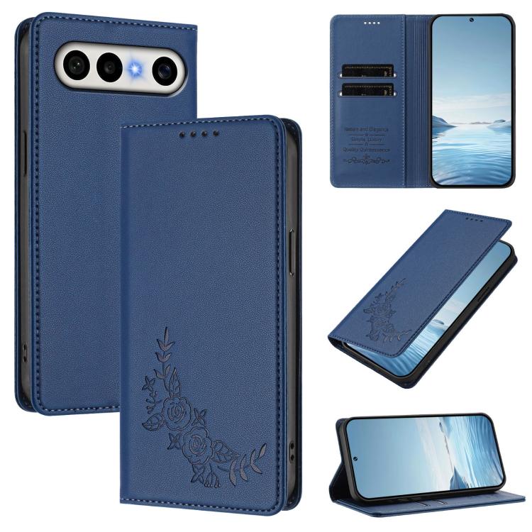 Peony Embossed Magnetic RFID Vegan Leather Phone Case, For vivo S50 Pro mini / X300 FE 5G Russia, For vivo Y27 4G / 5G 2023 Global