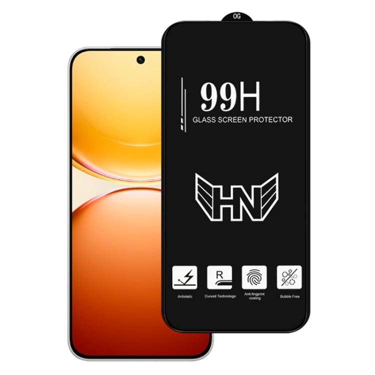 0.18mm High Aluminum Large Arc Full Screen Tempered Glass Film, Support Fingerprint Unlocking, For vivo S60 5G, For vivo S60 Vitality 5G, For vivo Y600 Turbo 5G, For vivo X300 FE 5G Russia, For vivo iQOO 15T 5G