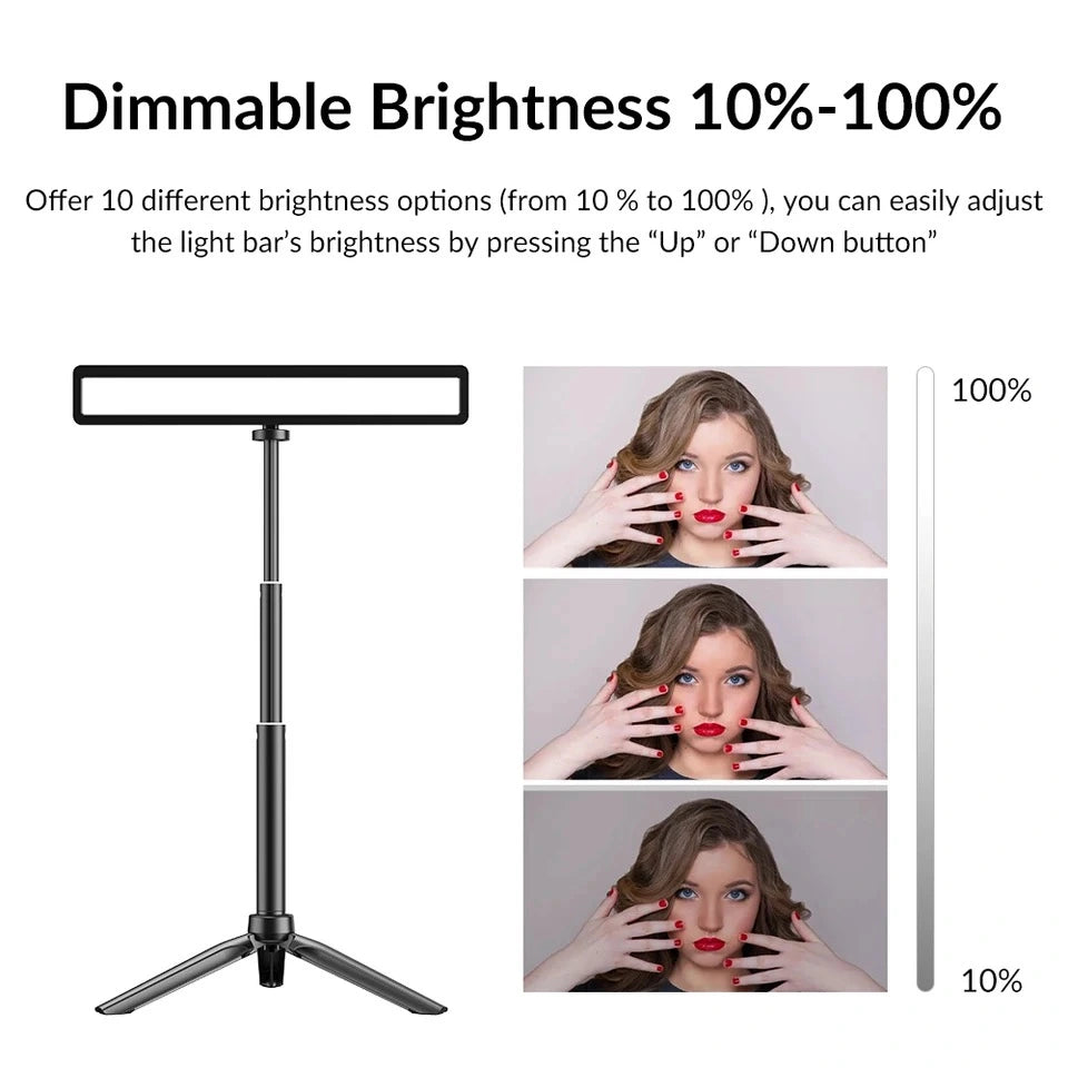 Apexel Monitor Light Bar Led Fill Light Rechargeable for Streaming Accessories engape32 engape57 Others - APEXEL INDIA - Mobile Lens - Mobile Camera Lens - Cellphone Accessories - Phone Lens - Smartphone Lens