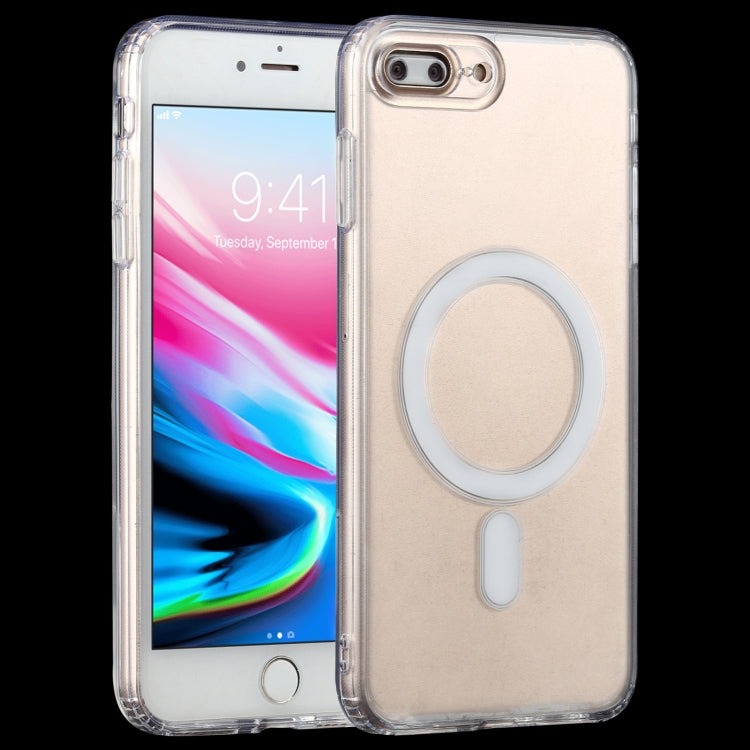 For iPhone 7 Plus / 8 Plus Magsafe Case Simple Magnetic Ring All-inclusive Clear Crystal Acrylic PC +TPU Shockproof Case, For iPhone 7 Plus Apple Accessories engfor3894 More iPhone Cases - APEXEL INDIA - Mobile Lens - Mobile Camera Lens - Cellphone Accessories - Phone Lens - Smartphone Lens