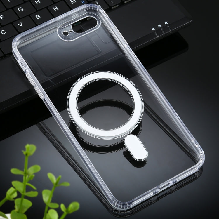 For iPhone 7 Plus / 8 Plus Magsafe Case Simple Magnetic Ring All-inclusive Clear Crystal Acrylic PC +TPU Shockproof Case, For iPhone 7 Plus Apple Accessories engfor3894 More iPhone Cases - APEXEL INDIA - Mobile Lens - Mobile Camera Lens - Cellphone Accessories - Phone Lens - Smartphone Lens