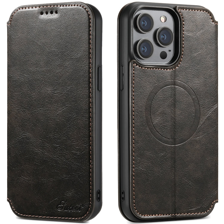 Suteni J05 Leather Magnetic Magsafe Phone Case, For iPhone 12 / 12 Pro, For iPhone 12 Pro Max, For iPhone 13, For iPhone 13 Pro, For iPhone 13 Pro Max, For iPhone 14 Apple Accessories engsut4220 More iPhone Cases - Suteni - Mobile Lens - Mobile Camera Lens - Cellphone Accessories - Phone Lens - Smartphone Lens
